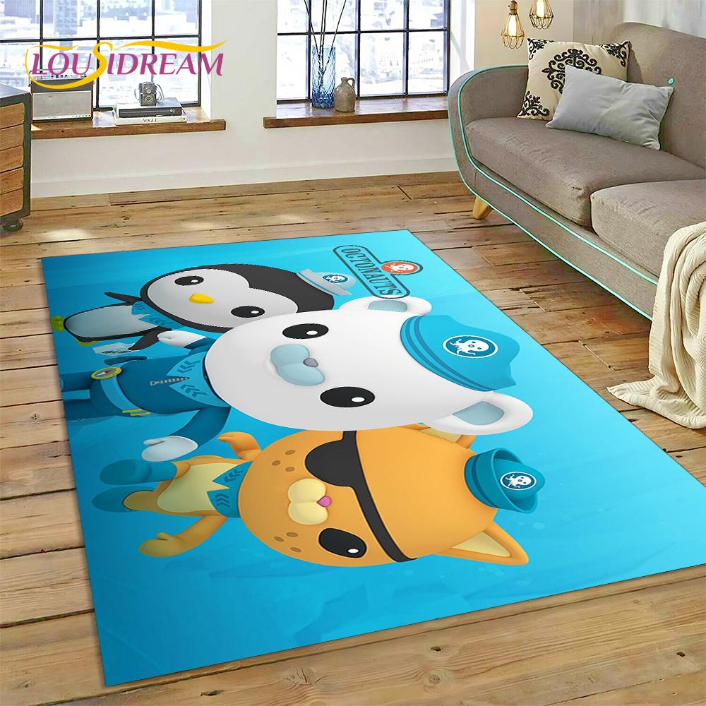 3D Мультяшный Коврик The Octonauts Barnacles, Ковер для Гостиной Спальни Дивана, Декоративный Придверный Коврик, Детский Нескользящий Коврик для Пола