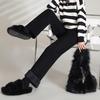 Women's High Waist Plush-Lined Straight Leg Casual Pants