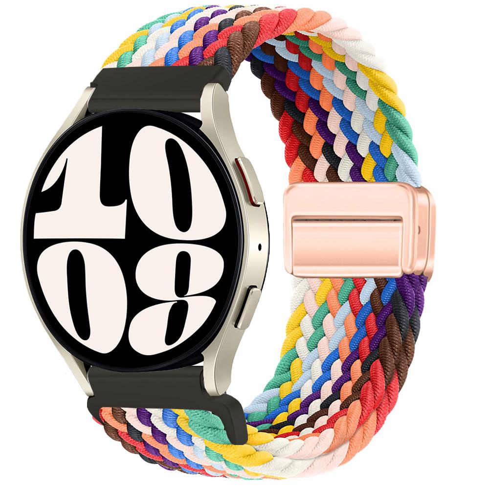 20 мм 22 мм ремешки для Samsung Galaxy Watch 4/5/6/7/6 classic/5 Pro/Gear s3 44 мм 40 мм плетеный ремешок браслет Huawei GT2e 3 4 ремешок