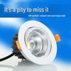 COB LED Downlight Recessed Ceiling Light, Living Room Bullseye Spotlight, 6/7.5 Opening