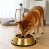 Stainless Steel Pet Feeding Bowl Gold Plated Cat Food Dish Dog Water Food Bowl  for Feeding