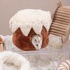 Warm Hamster Cotton Nest Cartoon Hamster Hideout Cute Guinea Pig House  for Winter