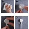 10PCS Self Adhesive Wall Hook Strong Without Drilling Coat Bag Bathroom Door Kitchen Towel Hanger Hooks Home Storage Accessories