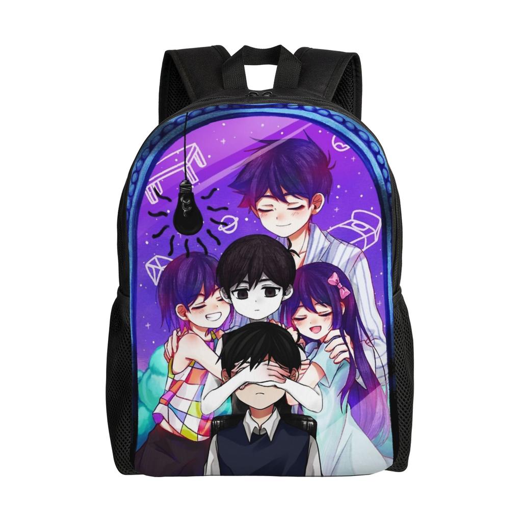 Рюкзак Omori Omocat Повседневный Школьный Деловой Daypack Базил Обри Аниме Игра Ноутбук Компьютер Сумка через плечо Подарок