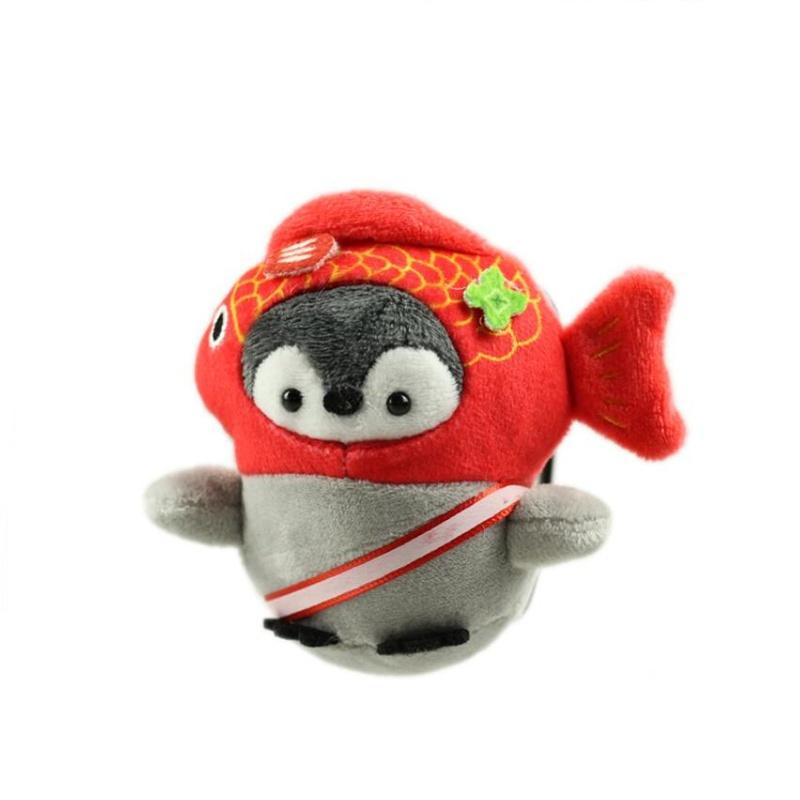 Cute Little Penguin Pendant Plush Toy Stuffed Animal Bag Decoration Doll Keychain For Girls Christmas Gifts 10CM