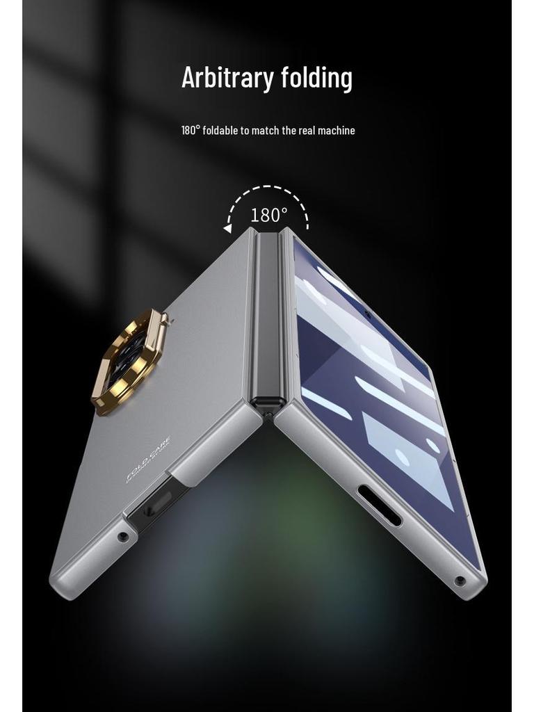 Женский матовый чехол-накладка с ощущением кожи для Samsung Z Fold7, трансграничный
