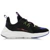 Li Ning Spark Амортизация Скользкие Устойчивые к истиранию Низкие Спортивные Повседневные Кроссовки Мужские Черно-синие AGLQ057-4