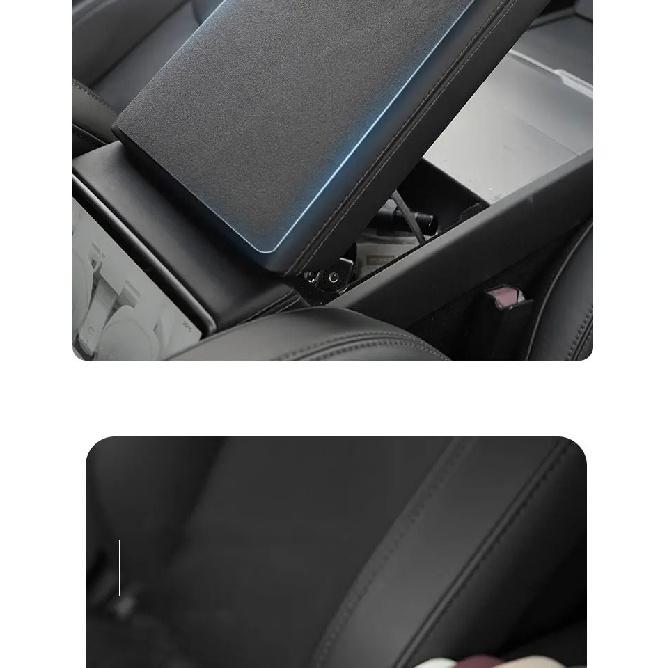 Suede Armrest Box Pad For Tesla's Model 3 Highland 2024-2026 Model Y Juniper 25-26 protective cover central anti slip cover