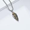 Odin's Spear Valknut Gungnir Viking Necklace For Men with Rune Symbol Raven’s of Odin Labradorite Norse Mythology Pagan Jewelry