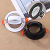 High Quality Aluminum Alloy White/Black Round Gu10 Mr16 Adjustable Spot Light Fixture Led Downlight Ceiling Spot Light Frame