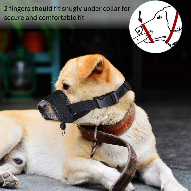 Pet Dog Adjustable Bark Bite Mesh Mouth Muzzle Grooming Anti Stop Chewing for Small Dogs Nylon Belt Pet Dog Accessories