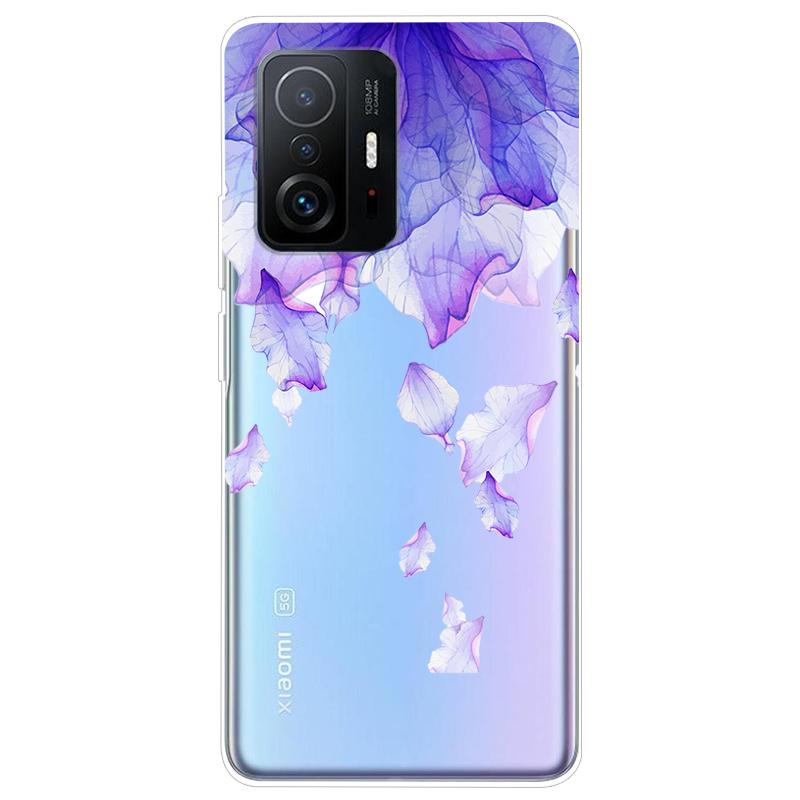 Чехол для Xiaomi 11T Pro, ТПУ Силикон, Мягкий, Мультяшный, Прозрачный Чехол для телефона Xiaomi Mi 11T 11TPro 11 T Pro, Прозрачный Coque
