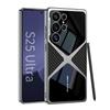 Чехол для мобильного телефона Samsung S25ultra Гальванизированный Однотонный Кожаный Ультразвуковой Ультратонкий Чехол S25ultra Защитный чехол от падений