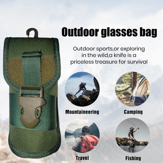 Портативная сумка для хранения очков с пряжкой, тактический контейнер-кейс для солнцезащитных очков для женщин и мужчин, дорожная сумка-переноска для кемпинга