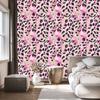 Pink glitter leather wallpaper powder pink, beige and purple 50x1000