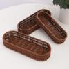 Universal Imitation Rattan Storage Basket Oval Picnic Basket Fruit Cake Sundries Box