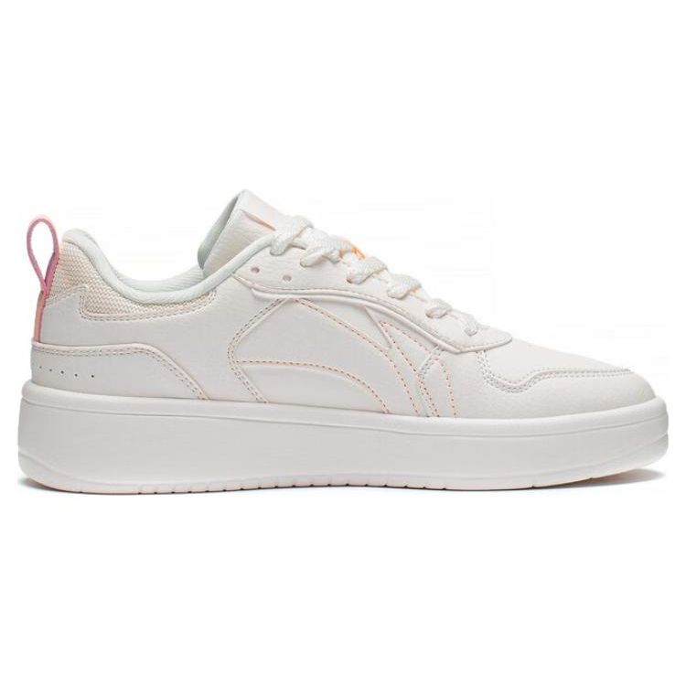 Li Ning Sui Sui Casual Versatile Thick Sole White Sneakers Non-Slip Wear-Resistant Breathable Height Increasing Low-Top Skate Shoes AGCT148-2