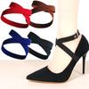 1 Pair High Heel Shoes Anti-Loose Straps High Elastic With Buttons Women High Heel Shoes Accesories