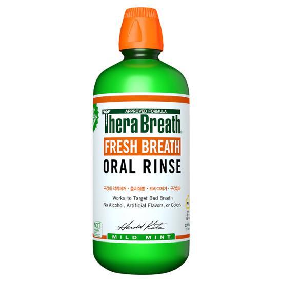 Thera Breath Ополаскиватель для полости рта с мягким вкусом мяты, семейный размер 1 л