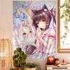 Аниме Nekopara Мультяшный Гобелен Научно-фантастический Стиль Искусства Идеально для Комнаты Научной Фантастики Домашний Декор Настенное Полотно