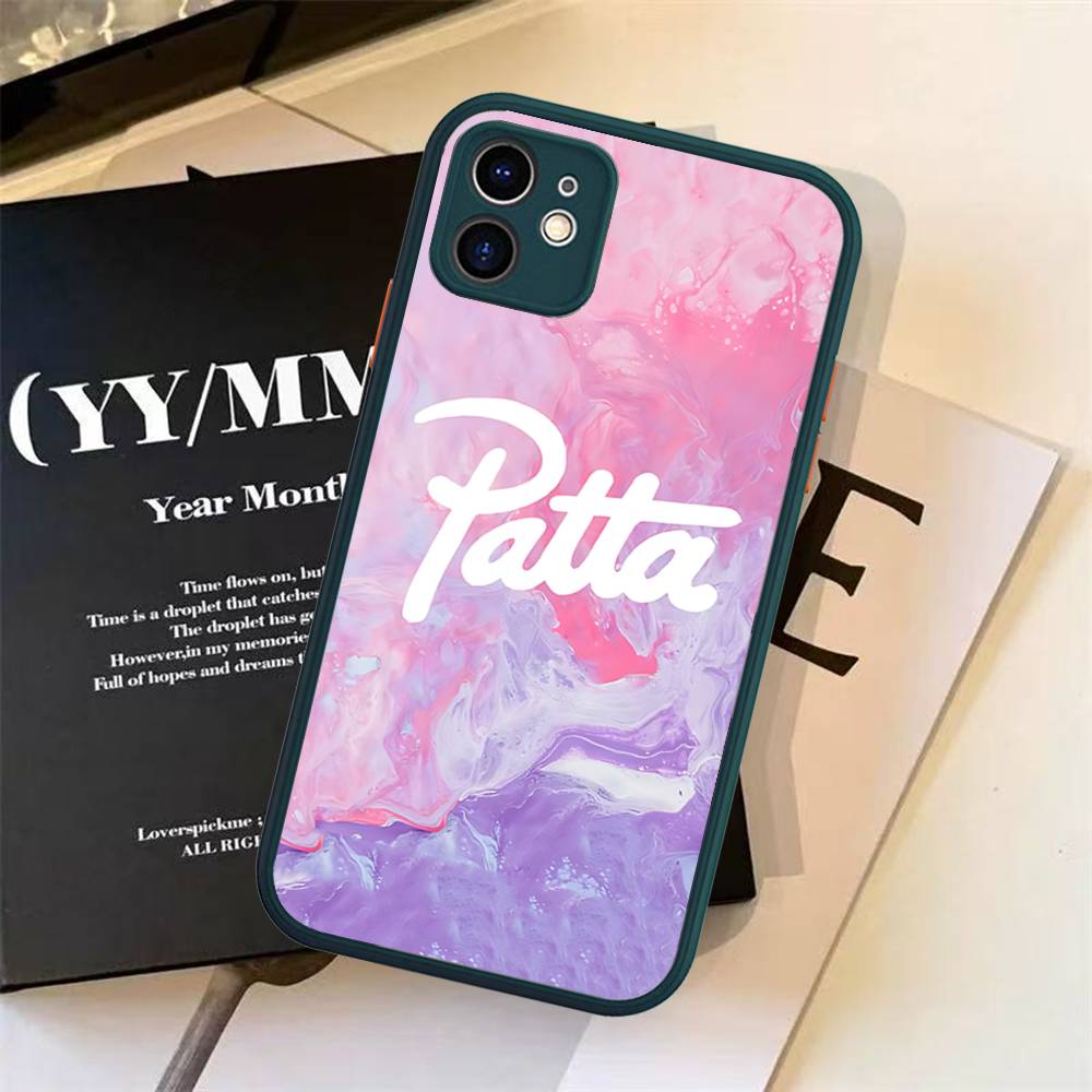 Модный Матовый Защитный Чехол P-pattas Для IPhone 16 15 14 13 12 11 Pro Max X XS MAX Защитный Чехол