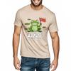 Street Wear For Unisex Round Neck t shirt Graphic Frog Holding Resist Flag Frogs Together Cool Boys Tshirt male summer teeshirt