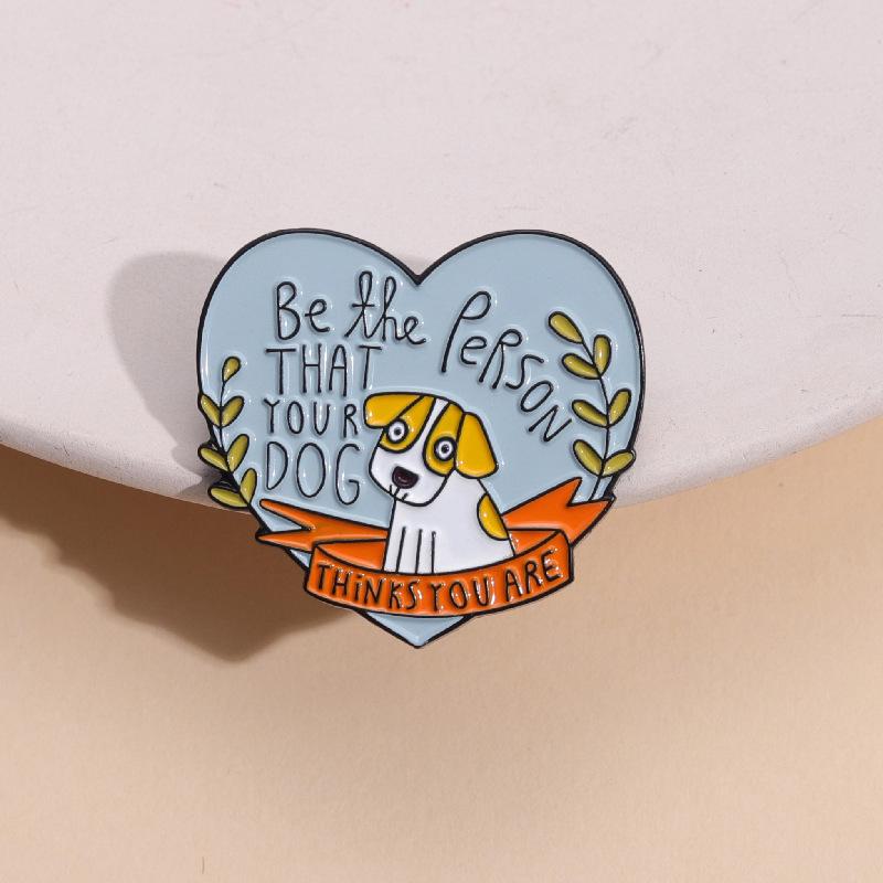 Cartoon Dog Series Enamel Pins Cute Anime Dachshund Sausage Dog Pet Animal Brooches Lapel Badge Jewelry Gifts For Kids Friends