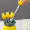 Exquisite Ceramic Storage Jar Pineapple-shaped Fruit Forks Set Chopstick Holder  Office