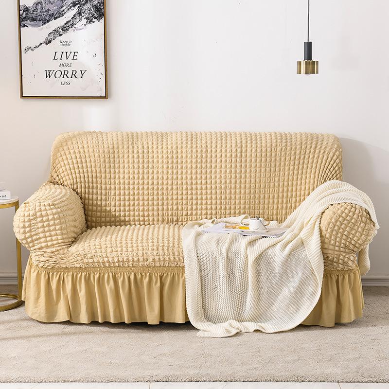 Новый чехол для дивана в стиле легкой роскоши, вафельный, утолщенный, эластичный, защита от царапин кошек, всеобъемлющий универсальный чехол, универсальный для всех сезонов