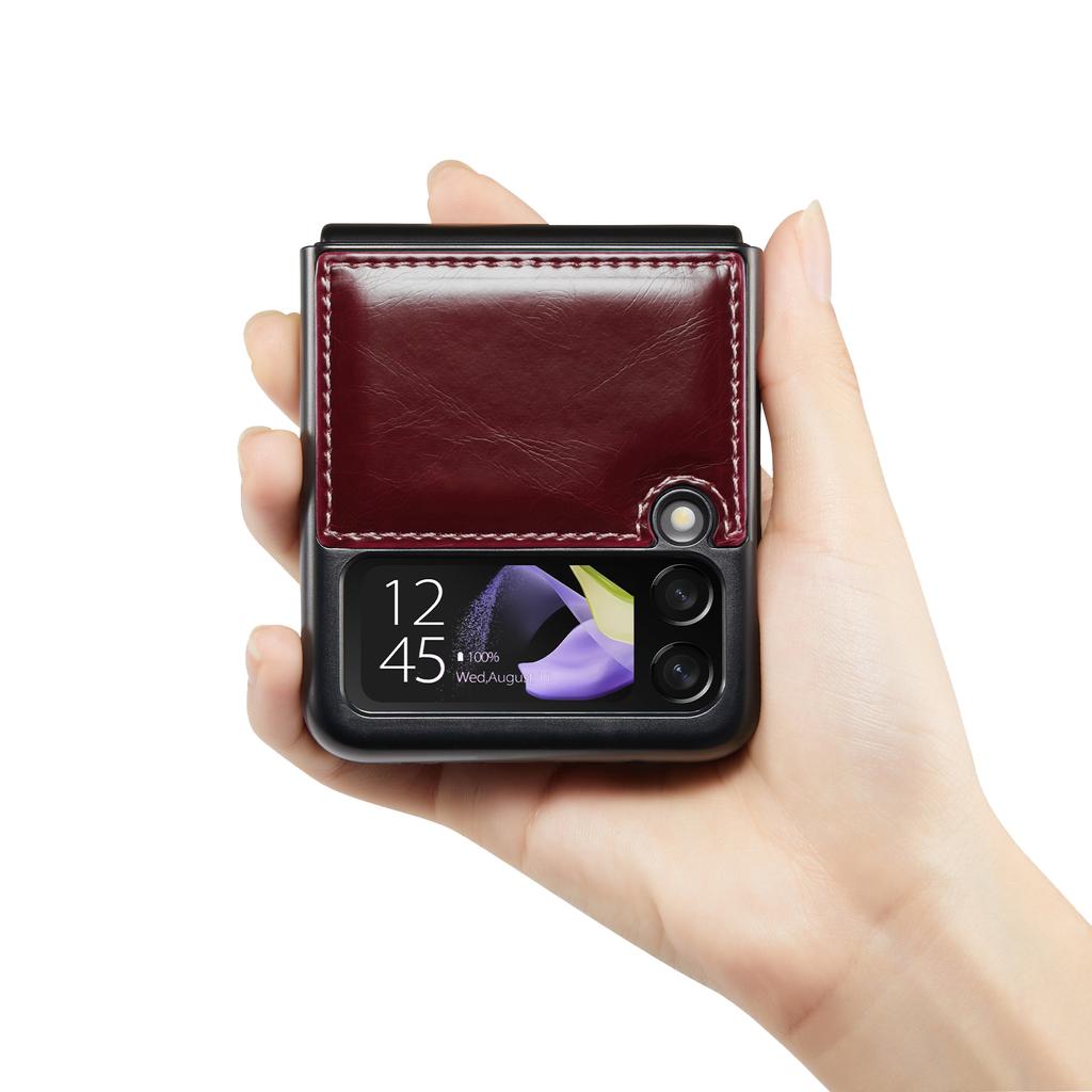 Роскошный кожаный чехол с защитой от пота для Samsung Galaxy Z Flip4 Flip3 Flip 4 5g Zflip4 Flip 3, чехол для мобильного телефона