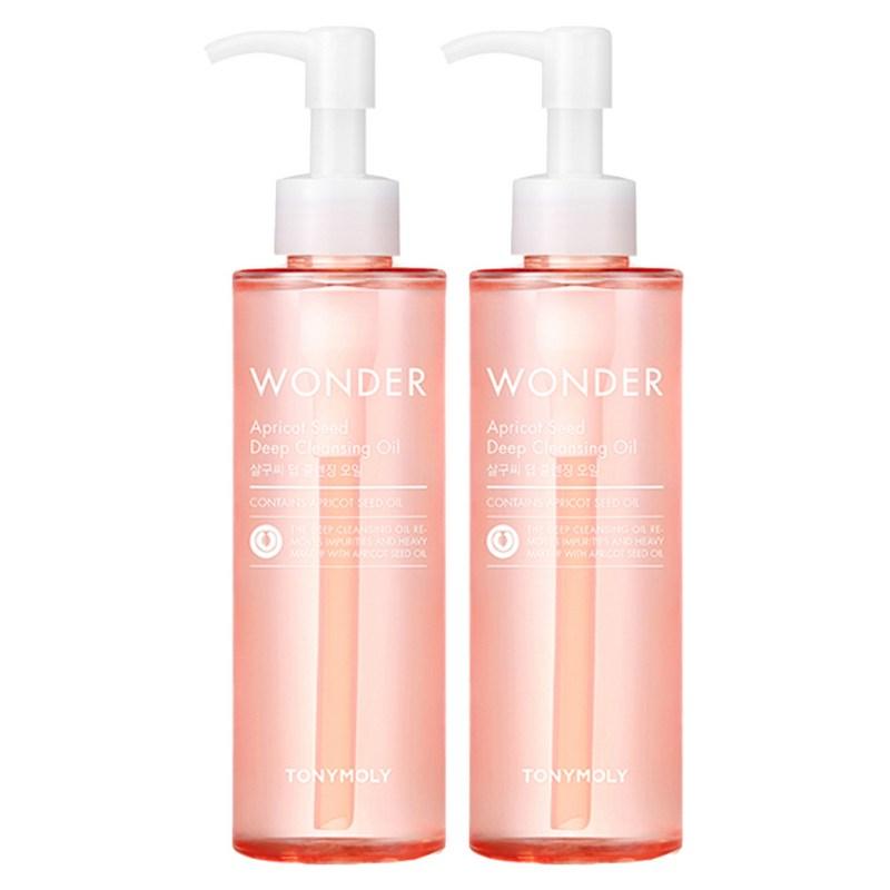 Tony Moly Wonder Apricot Seed Deep Cleansing Oil, 190ml, 2 pcs