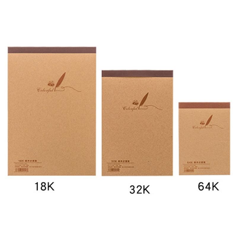 Портативный блокнот для рисования, офисный настольный блокнот, 60 листов, бережная для глаз бумага, легко рвется, подходит для школьников, учителей и для черчения.