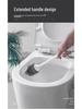 Wall-Mounted Soft Bristle Toilet Brush with Long Handle for Dead Corner Cleaning