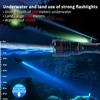 Diving LetonPower 2000 Lumens Underwater 100m Diving Charging Diving Underwater Spotlight Long Shot Diving Light Light, Light, Light, Type-C Light,