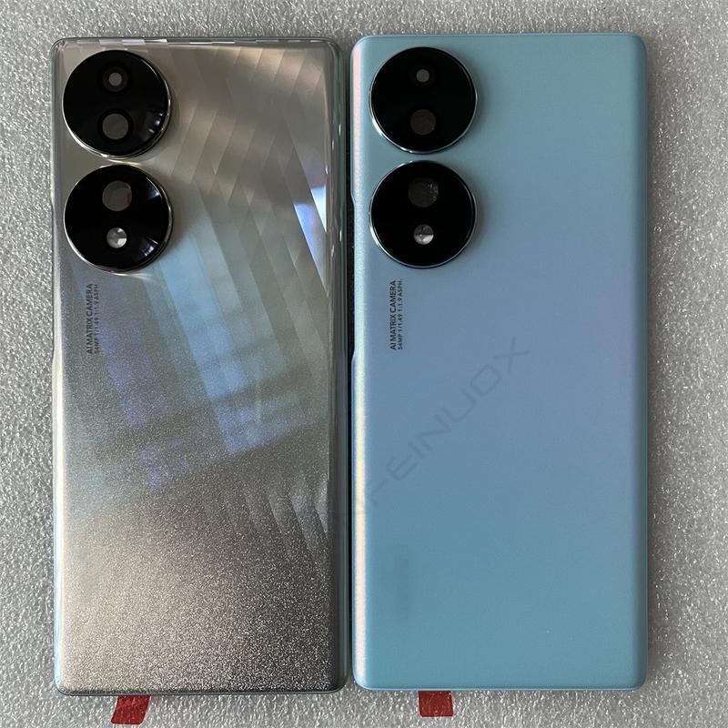 Новая задняя крышка из закаленного стекла для HW Honor 70 5G, задняя крышка, дверной корпус + крышка вспышки + объектив камеры