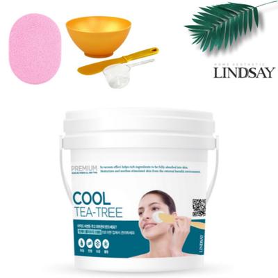 Lindsay Premium Чайное дерево Моделирующая маска 820г + набор инструментов: губка, 1 банка, 1 банка