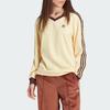 adidas Оригинальная футболка с длинным рукавом Originals 3-Stripes из сатина, желтая IT9835