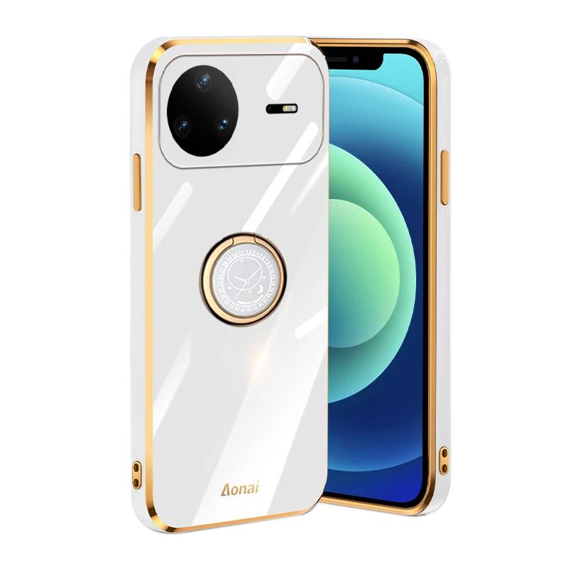 For Huawei Nova 15 Pro Case Smooth Electroplated Magnetic Suction Ring Bracket For Huawei Nova 15 Back Cover
