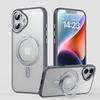 KEYSION Вращающийся на 360 ° магнитный чехол-подставка с кольцом для MagSafe для iPhone 16 16 Plus, прозрачная матовая противоударная задняя крышка для телефона