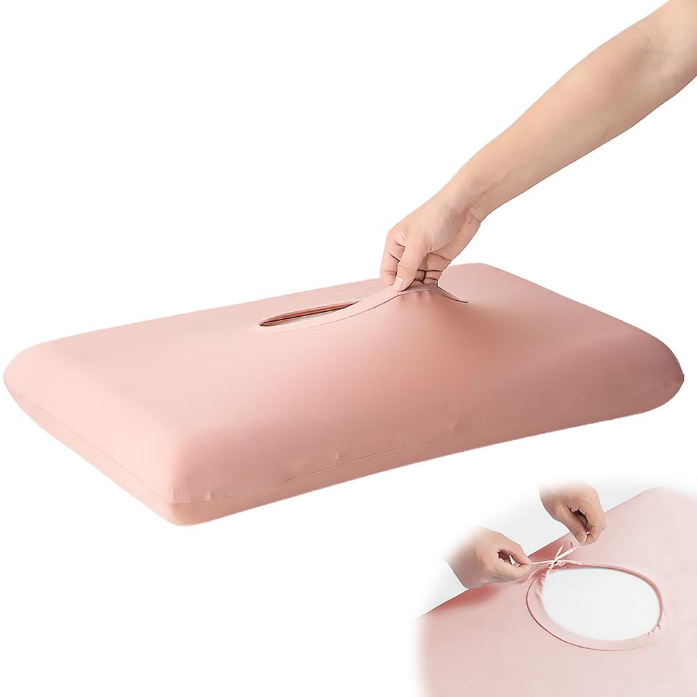 Breathable Moisture Wicking Cooling Pillowcase Skin Friendly Non Slip Adjustable Drawstring Cover For Summer Sleep