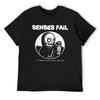 Senses Fail Футболка футболки графический люксовый дизайнер валентинки одежда винтажная графическая футболка аниме футболки мужские