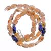 Natural Rutile Quartz Lapis Lazuli Iolite Gemstone Beads Necklace 17" UB-4112 UB-4112