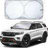 Складной солнцезащитный козырек на лобовое стекло автомобиля для защиты от солнечных лучей и обеспечения приватности переднего окна