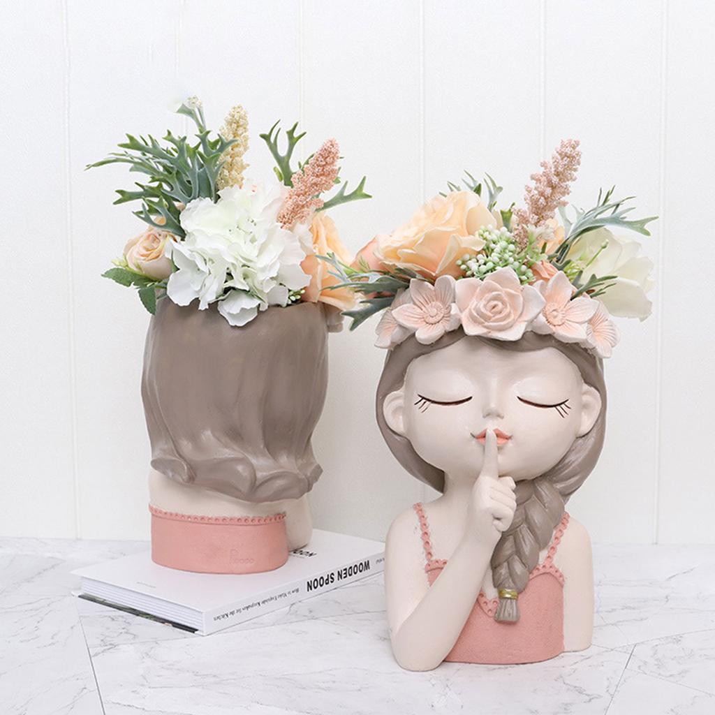 Цветочный горшок Fairy, небольшой горшок для суккулентов, декоративный горшок из смолы для гостиной, сухоцвет