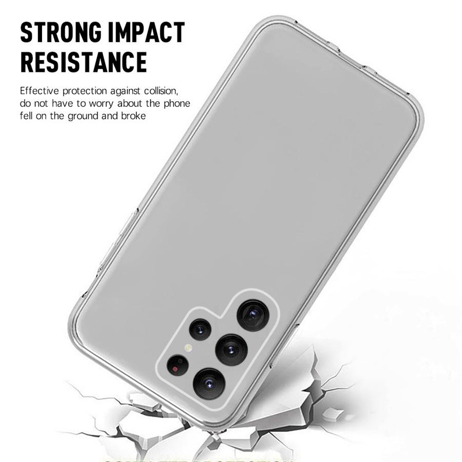 360 Полный Защитный Чехол Для Samsung Galaxy S25 S21 S22 S23 S24 A26 A36 A56 A15 A25 A35 A55 A16 A52 A51 A14 A24 A34 A54 Двусторонний Прозрачный Чехол