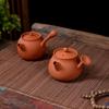 Small Capacity Purple Sand Whisker Pot Zhu Ni Kung Fu Teapot Handmade Card Cover Can Jump Cover Red Mud Household