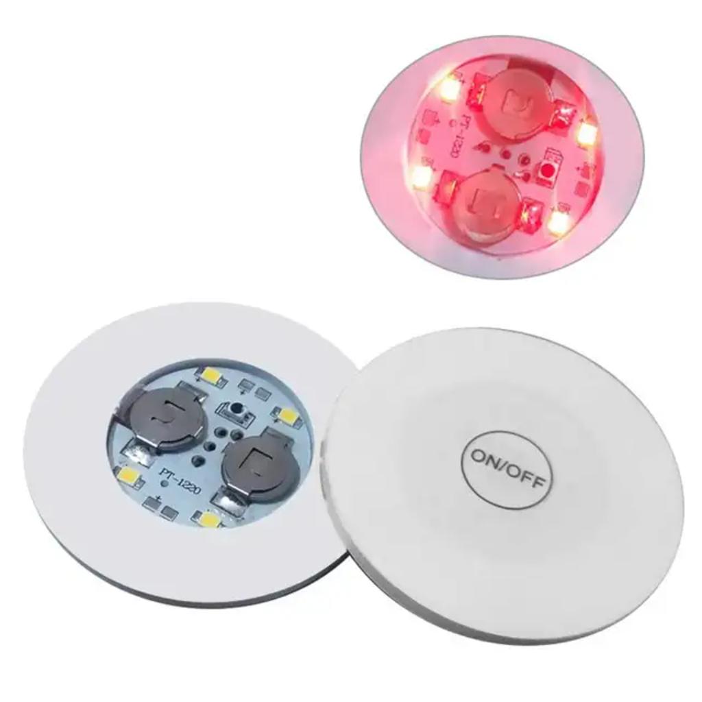 Новые светодиодные наклейки на подстаканники, светящиеся подставки для стаканов с напитками, подставки для бутылок с вином и ликером, подставки для баров, атмосферные огни, подставки для стаканов