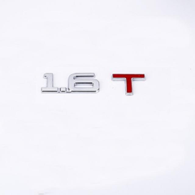 Наклейка с объемом автомобиля, металл 1,3 1,4 1,6 1,8 2,0 2,5 2,8 3,0 T, объемный логотип автомобиля, задний багажник, эмблема, значок, наклейки на автомобиль