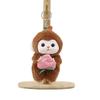 Adorable Plush Fruit Monkey Keychain Cute Cartoon Monkey Doll Accessory For Bags