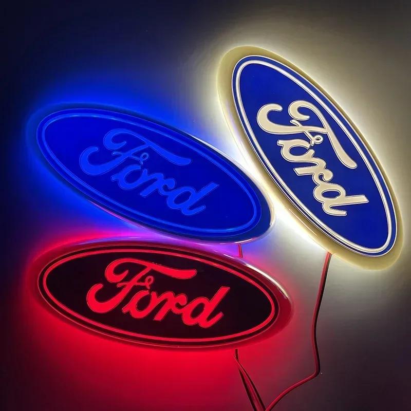 Ford Светодиодный Значок-Логотип на Автомобиль Передний/Задний Хвост Для F150 F250 Explorer Focus Mondeo Декор Внешнего Стайлинга Авто
